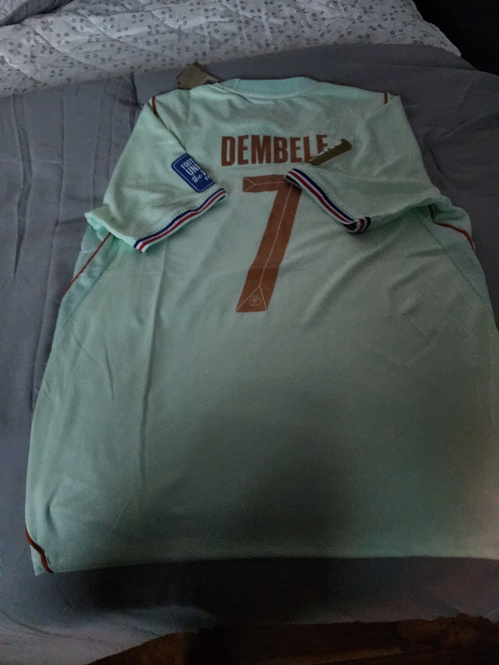 Dembele #7 Light Mint Football Jersey